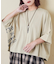 26/-天竺 パウダー加工 2WAY スリーブ Tシャツ