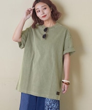 ピグメント染め 無地 ビッグ Tシャツ