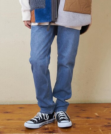 10.5オンス デニム スリム パンツ