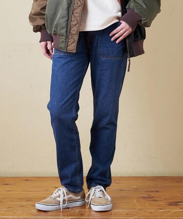 10.5オンス デニム スリム パンツ