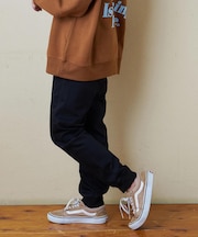 裏起毛 ストレッチ ツイル ジョガーパンツ