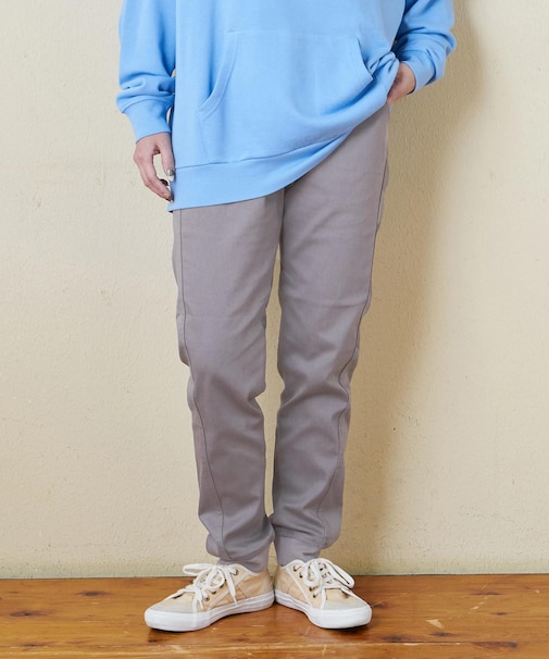 裏起毛 ストレッチ ツイル ジョガーパンツ