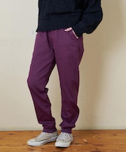 裏起毛 ストレッチ ツイル ジョガーパンツ