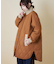 中綿 キルト バックプリント ビッグ ブルゾン