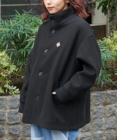 ウールフィール スタンドカラー ジャケット
