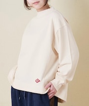 トンプキン裏毛 モックネック 脇切替 プルオーバー スウェット