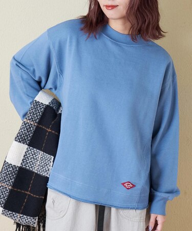 トンプキン裏毛 モックネック 脇切替 プルオーバー スウェット