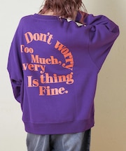 CVC ガーゼ裏毛 裏起毛 スウェット ビッグ プルオーバー