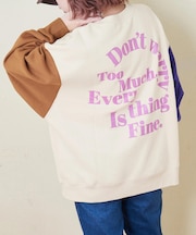 CVC ガーゼ裏毛 裏起毛 スウェット ビッグ プルオーバー