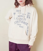 CVC ガーゼ裏毛 裏起毛 スウェット プルオーバー パーカー