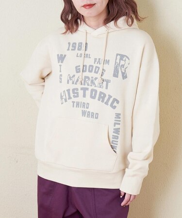 CVC ガーゼ裏毛 裏起毛 スウェット プルオーバー パーカー