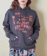 CVC ガーゼ裏毛 裏起毛 スウェット プルオーバー パーカー