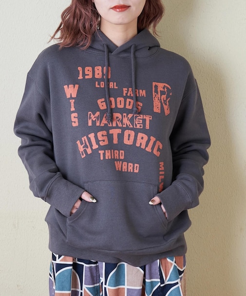 CVC ガーゼ裏毛 裏起毛 スウェット プルオーバー パーカー