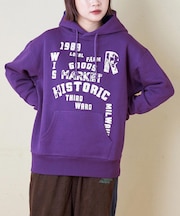 CVC ガーゼ裏毛 裏起毛 スウェット プルオーバー パーカー