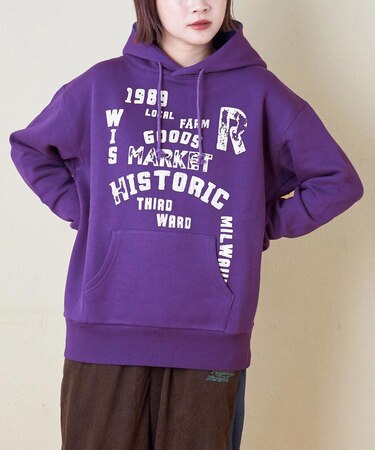 CVC ガーゼ裏毛 裏起毛 スウェット プルオーバー パーカー