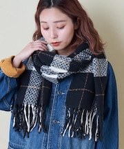 チェック柄 ストール
