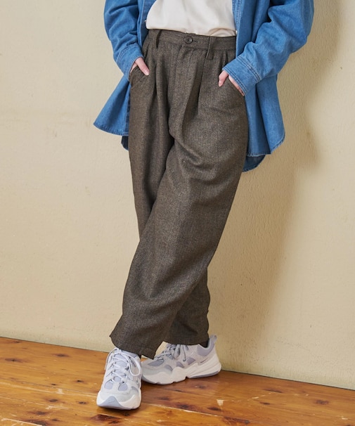 ウールフィール イージータックパンツ