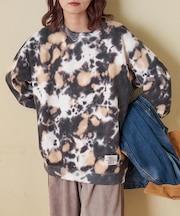 裏起毛 スウェット タイダイ プルオーバー