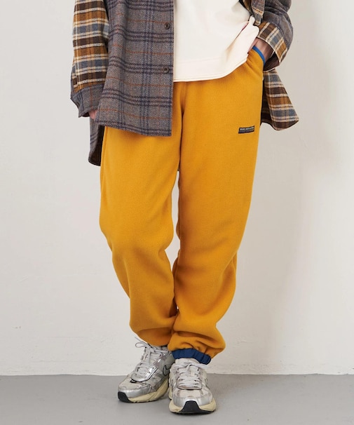 フリース × ナイロン イージーパンツ