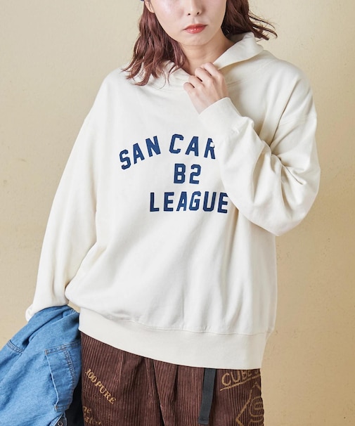 30/10裏毛 ショールカラー プルオーバー スウェット