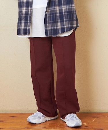 センタープレス スウェット プリーツ パンツ