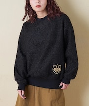 プードルファー クルーネック プルオーバー