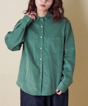 細コーデュロイ レギュラー シャツ