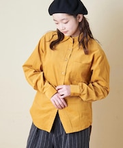 細コーデュロイ レギュラー シャツ