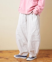 微起毛 ツイル バルーン パンツ