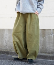 微起毛 ツイル バルーン パンツ
