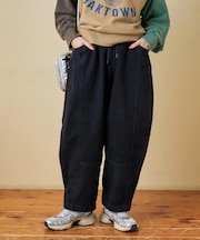 ピーチツイル 立体 ポケット バルーンパンツ