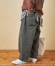 ピーチツイル 立体 ポケット バルーンパンツ