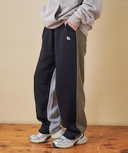 CVC ガーゼ裏毛 裏起毛 スウェット カーヴィ パンツ