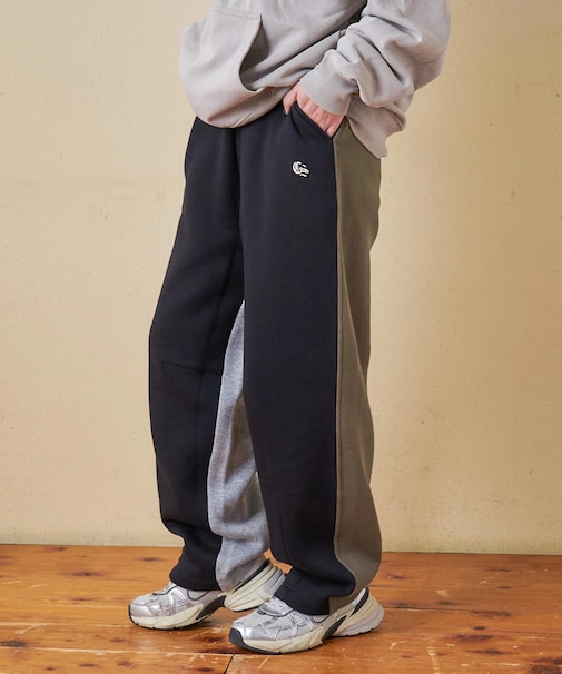 CVC ガーゼ裏毛 裏起毛 スウェット カーヴィ パンツ