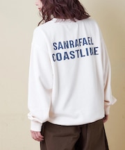 TC裏毛 スウェット バックプリント ドロスト プルオーバー