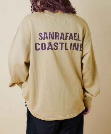 TC裏毛 スウェット バックプリント ドロスト プルオーバー