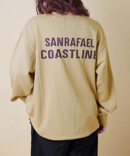 TC裏毛 スウェット バックプリント ドロスト プルオーバー