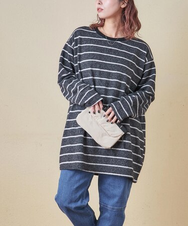 ブラッシング ボーダー ビッグ プルオーバー