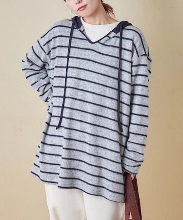 ブラッシング ボーダー ビッグ パーカー