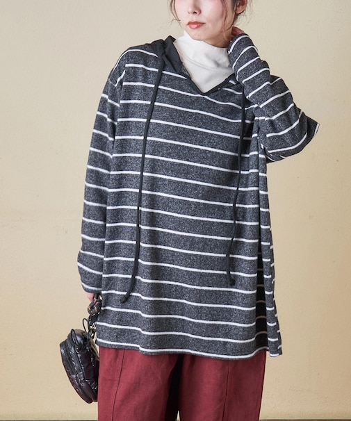 ブラッシング ボーダー ビッグ パーカー