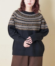 求心 ニット ラグラン プルオーバー