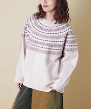 求心 ニット ラグラン プルオーバー