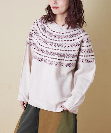 求心 ニット ラグラン プルオーバー