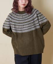 求心 ニット ラグラン プルオーバー