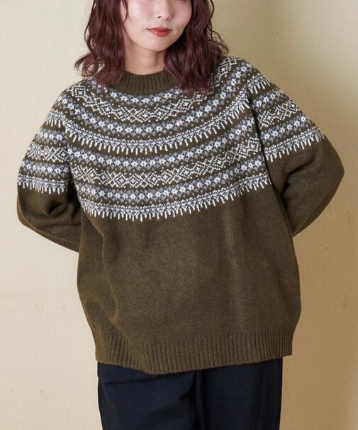 求心 ニット ラグラン プルオーバー