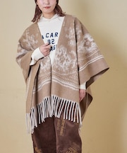 ペイズリー柄 フリンジ ショール