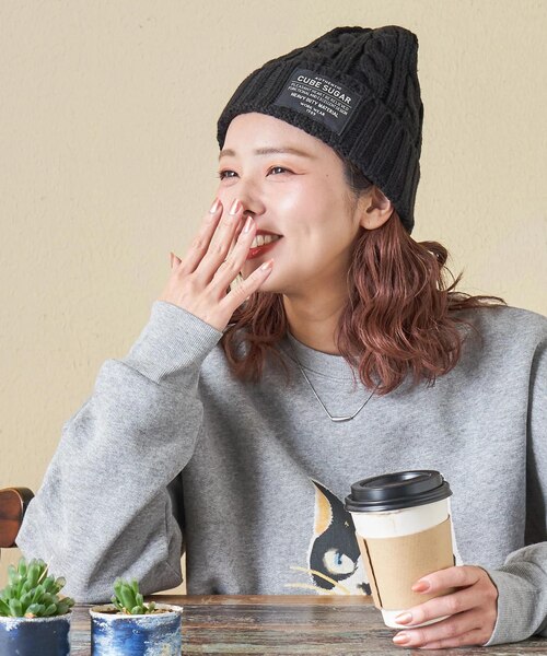 キヨ パーカー ニットキャップ ショッパー アクリルスタンド まとめ売り ケーブル編み ニット キャップ｜キューブシュガーの通販｜&mall