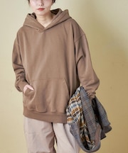 WEB限定 evo. (エボ) ピグメント加工 スウェット プルオーバーパーカー