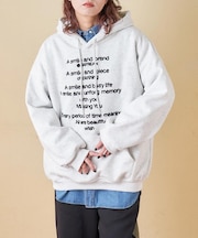 WEB限定 evo. (エボ) 裏フリース スウェット チェーン刺繍 プルオーバーパーカー