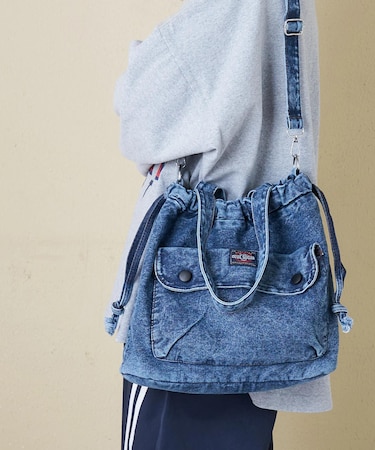 ケミカル加工 デニム 2way トートバッグ